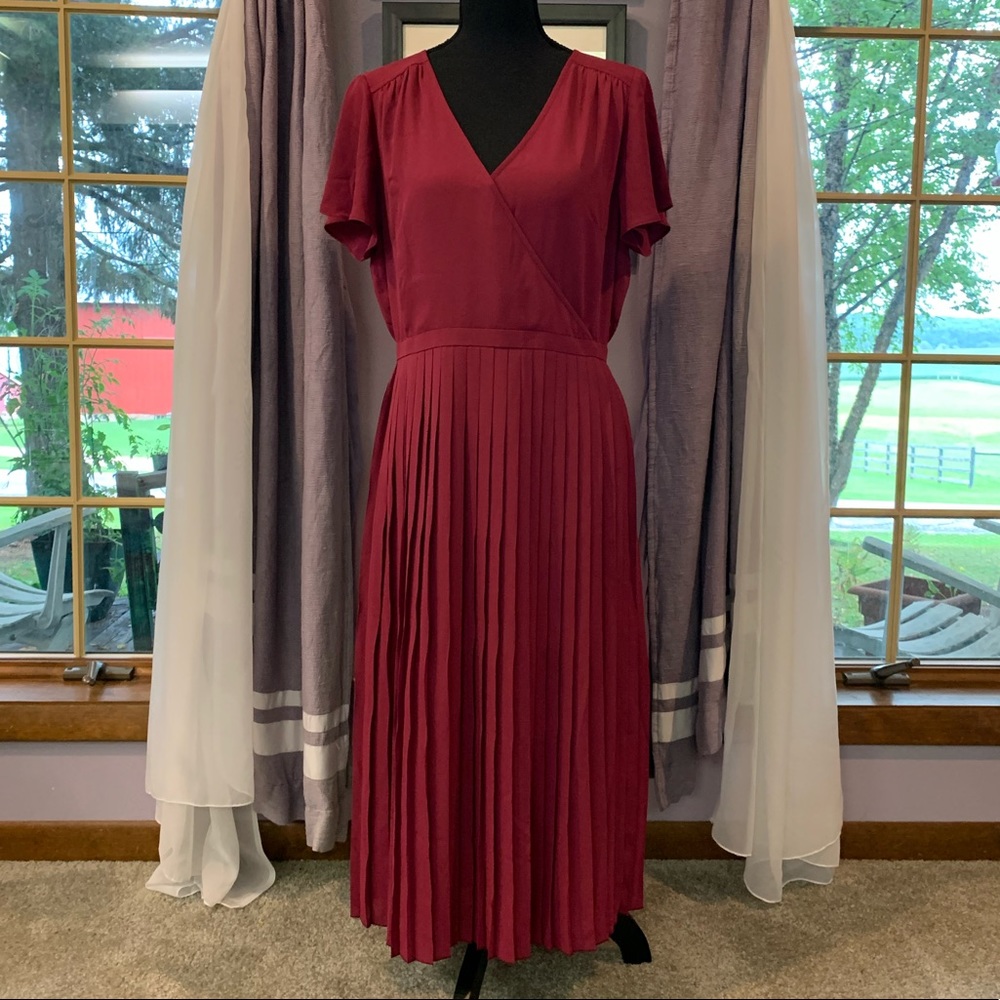 J. Crew Pleated Dress